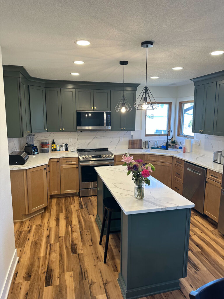 Remodeled kitchen