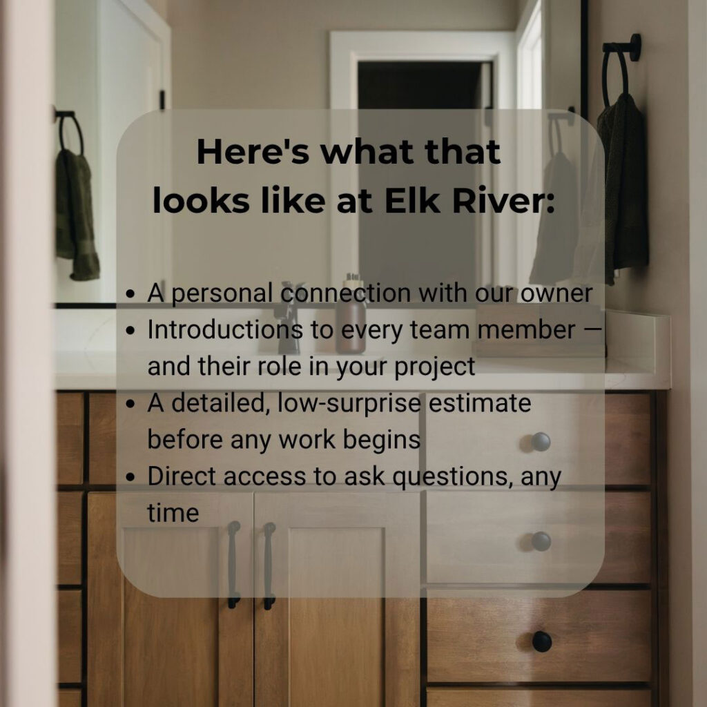 Here's what that looks like at Elk River: